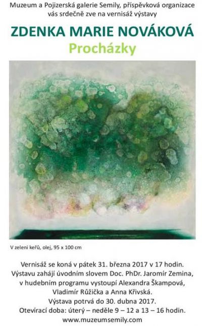 Snové obrazy Zdenky Marie Novákové obsadí Pojizerskou galerii