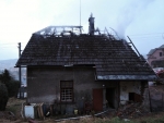 Požár rodinného domku v ulici Těpeřská v Železném Brodě