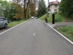 Nehoda motocyklisty v ulici Koberovská v Železném Brodě