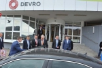 Prezident při návštěvě firmy Devro