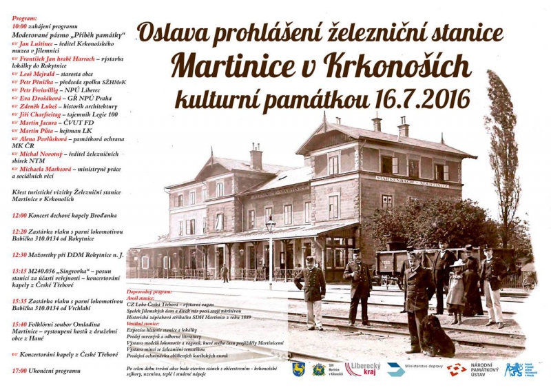 Oficiální plakát<br />Autor: Spolek železniční historie Martinice v Krkonoších