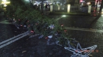 Spadlý vánoční strom na náměstí v České Lípě