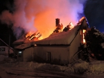 Požár domku v Dolní Sytové