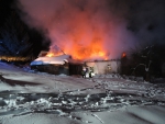 Požár domku v Dolní Sytové