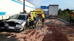 Nehoda tří vozidel na komunikaci I/35 v Liberci ve směru na Prahu