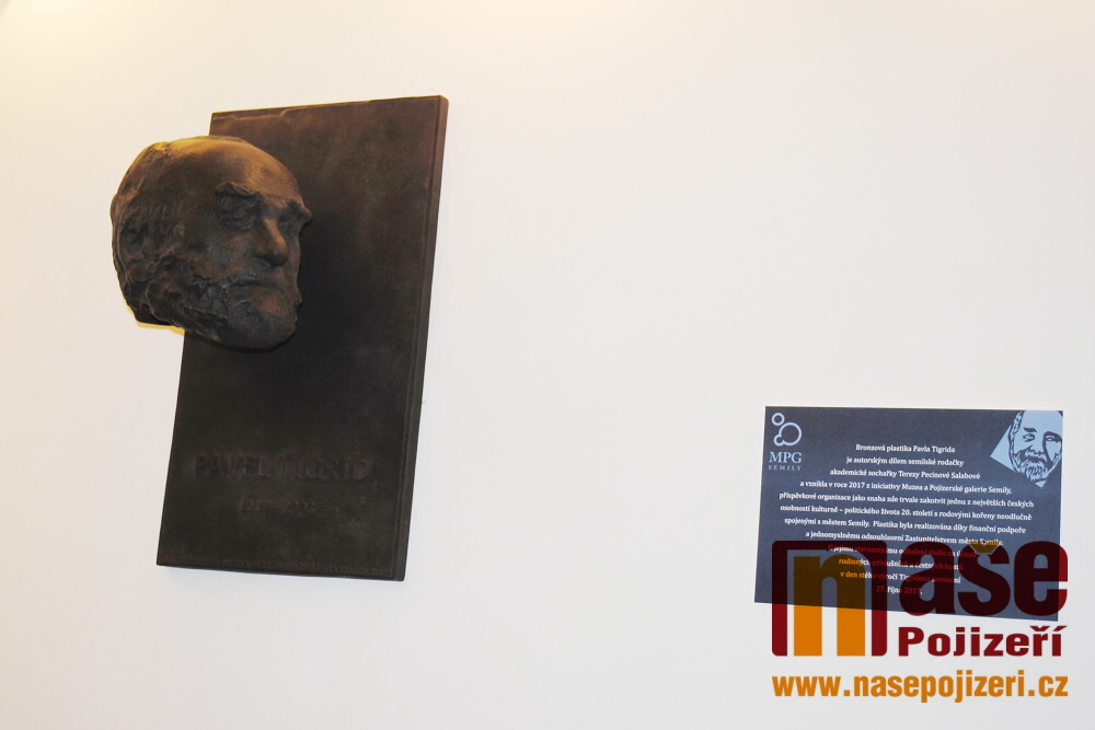 Odhalení busty Pavla Tigrida v semilském muzeu a zahájení výstavy Slovy proti totalitám<br />Autor: Petr Ježek