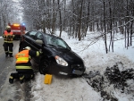Nehoda osobního auta u Roprachtic