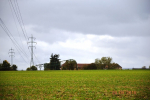 Spadlé stožáry velmi vysokého napětí 110 kV na Rakovnicku u obce Lišany