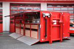 Požární kontejner technický - pro nouzové zastřešení obytných budov