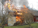 Požár rodinného domu v Proseči pod Ještědem