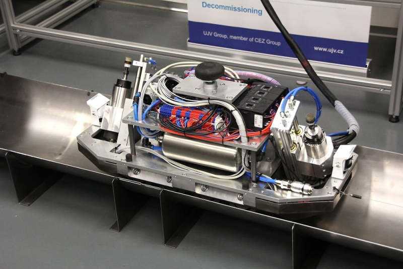 Robotické zařízení, které má pomoci s detekcí radioaktivity při dekontaminaci<br />Autor: Archiv Technická univerzita Liberec