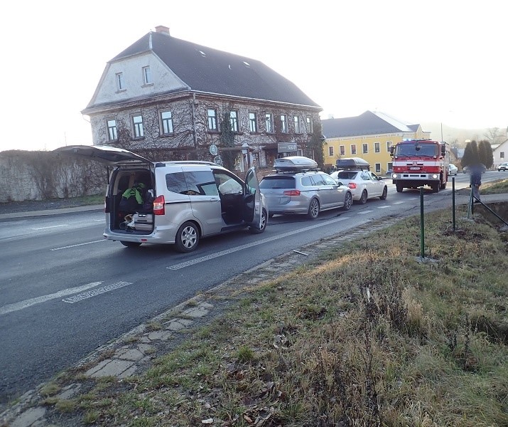 Dopravní nehoda Liberec - Rynoltice<br />Autor: HZS Libereckého kraje
