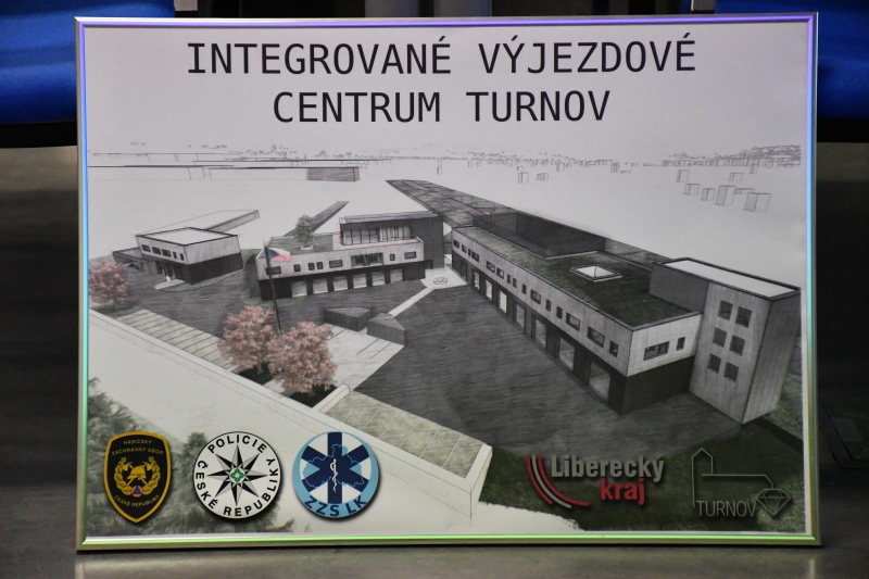 Představení projektu Integrovaného výjezdového centra v Turnově<br />Autor: HZS Libereckého kraje