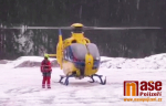 Zásah záchranářů a horské služby ve Špindlerově Mlýně po spadnutí lavin v Krkonoších