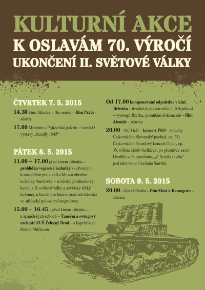 Oslavy 70. výročí ukončení 2. světové války proběhnou i v Semilech