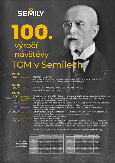 V Semilech slaví 100 let od návštěvy TGM
