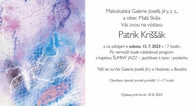 V Galerii Josefa Jíry otevřou novou výstavu Patrika Kriššáka