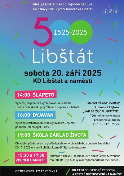 V Libštátě oslaví výročí 500 let