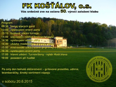 FK Košťálov slaví 50. výročí od založení klubu