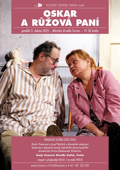 Oskar a růžová paní se představí turnovskému publiku