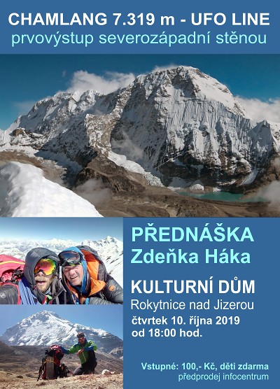 Zdeněk Hák bude v Rokytnici vyprávět o výstupu na Chamlang