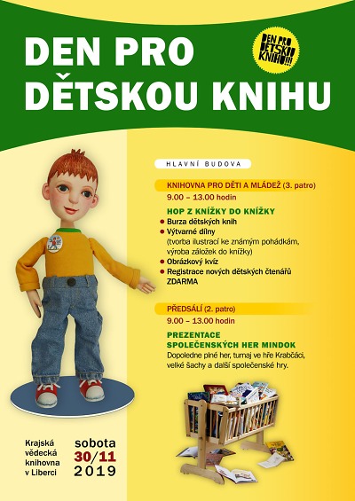 Den pro dětskou knihu přinese obří šachy i legendárního Krabata