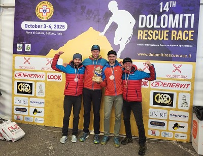 Vítězství v Dolomiti Rescue Race 2025 českých horských záchranářů