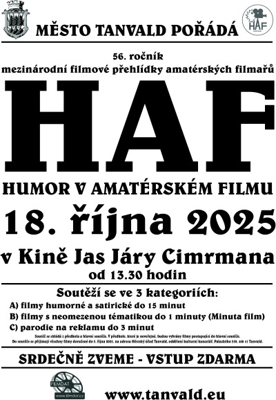 V tanvaldském kině připravují už 56. ročník přehlídky HAF