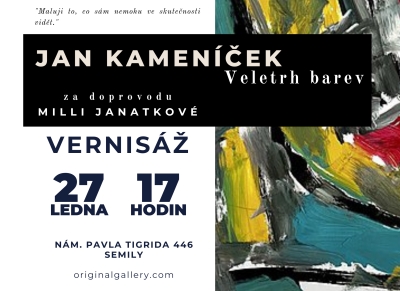 Na druhé výstavě v Original Gallery se představí Jan Kameníček