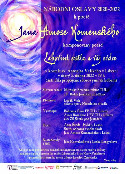 Pořad v libereckém kostele uctí učitele národů Jana Amose Komenského