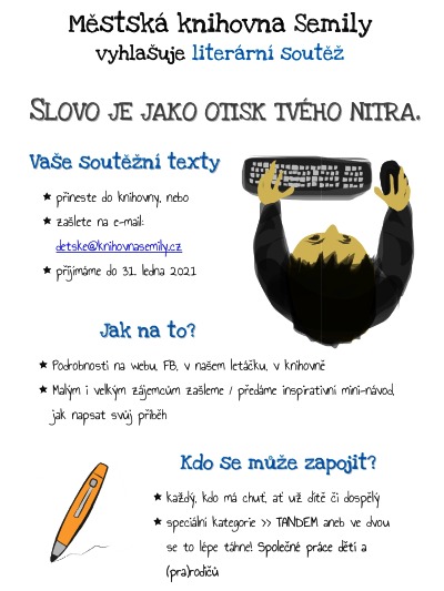 Městská knihovna Semily opět vyhlásila literární soutěž
