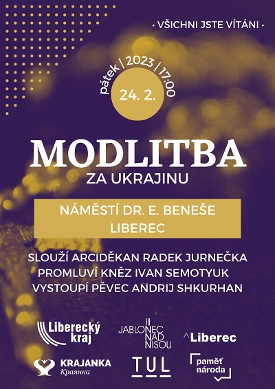 Modlitbu za Ukrajinu odslouží v Liberci arciděkan Radek Jurnečka 
