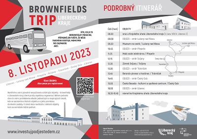 Kraj opět představí na vyjíždce pro veřejnost obnovené brownfieldy