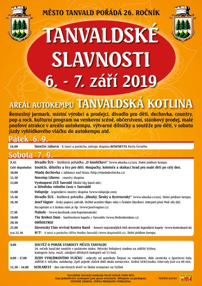 O víkendu pořádají již 26. Tanvaldské slavnosti