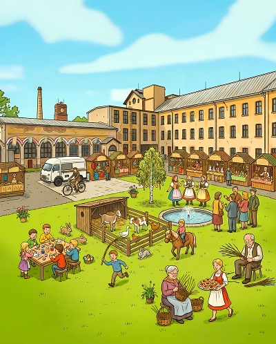 Velikonoce ve Fabrice. Trhy, zvířátka i první pohled do expozice bicyklů