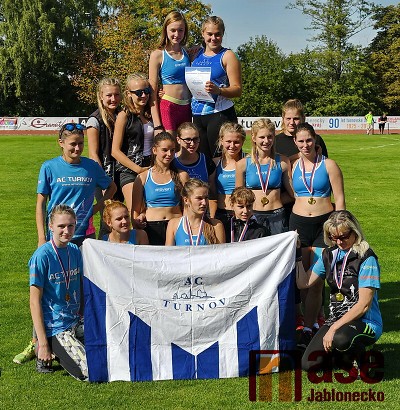 Turnovské atletky vyhrály přebor družstev a jdou do baráže o 2. ligu