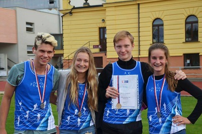 Atleti z Turnova získali na šampionátu žáků pět medailí