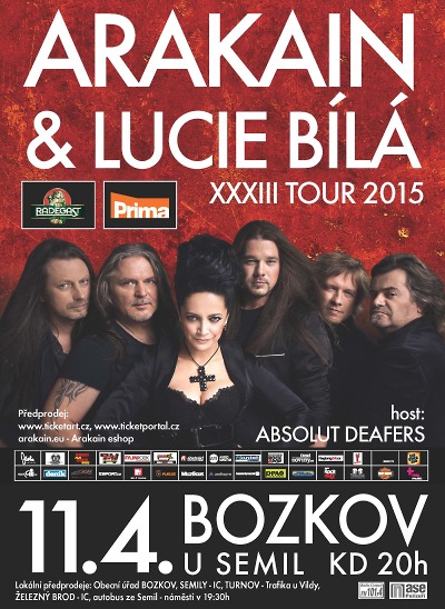 Arakain a Lucie Bílá vyrazily na společné turné a zavítají i do Bozkova