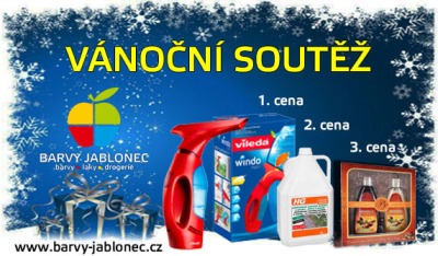 Vánoční soutěž s cenami od firmy Barvy Jablonec