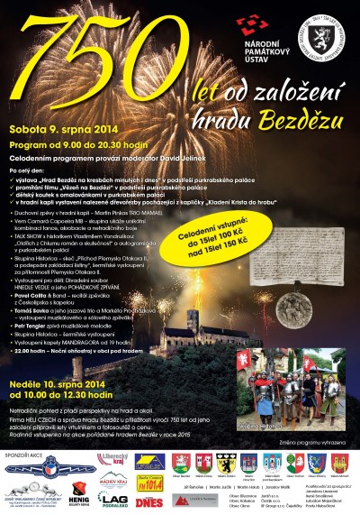 Hrad Bezděz si připomíná 750 let od založení