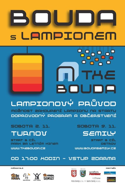 Bouda s lampionem se opět koná v Turnově i v Semilech