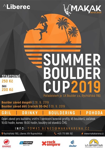 Děti i dospělí si mohou vyzkoušet závod na boulderové stěně