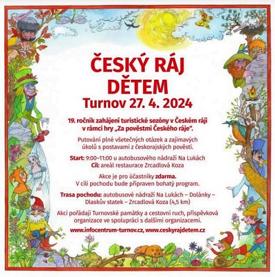Český ráj dětem 2024 opět otevře turistickou sezonu
