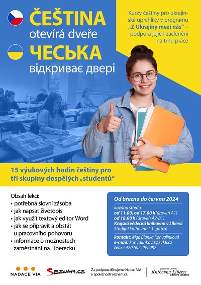 Knihovna Liberec pomáhá ukrajinským uprchlíkům