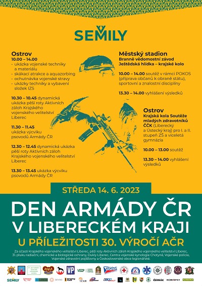 Den Armády ČR chystají 14. června v Semilech
