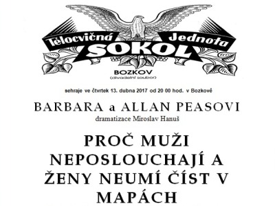 Bozkovští ochotníci předvedou nově nastudovanou komedii