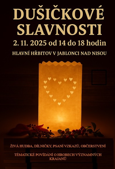 Jablonecké dušičky tentokrát i s hudbou