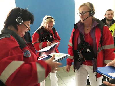 Krajští záchranáři cvičili evakuaci dispečinku