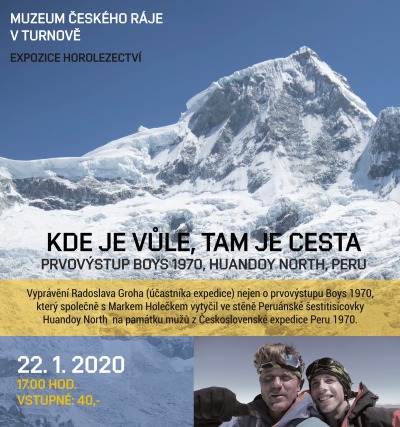 Radek Groh bude vyprávět v expozici horolezectví o výstupu v Peru