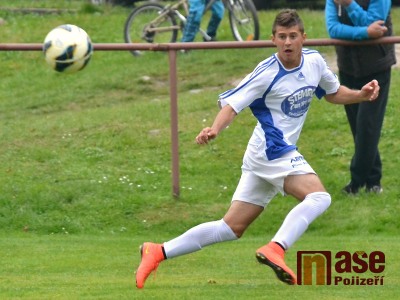 Crnkič za Jabloneček proti Živanicím vyrovnal, ale pak nedal penaltu